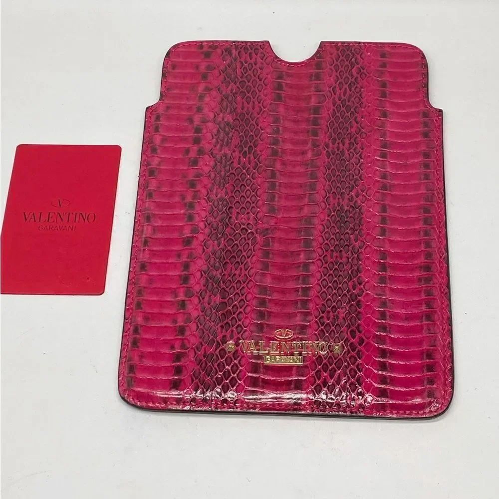 Valentino Garavani Snake Embossed Leather iPad Mini Case
